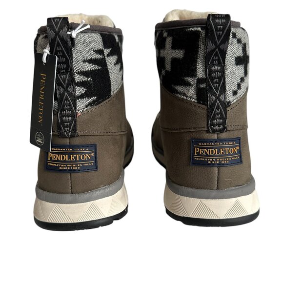 Pendleton Torngat khaki leather insulated hiking trail boots NWT Sz8 - Picture 10 of 10